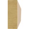 Ekena Millwork 2in. W x 6in. H x 24in. L Burlington Woodgrain TimberThane Rafter Tail, Primed Tan RFTUR02X06X24BURRCPR - alternate 5